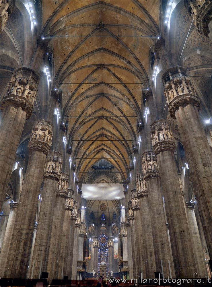 Milan (Italy) - Central nave of the Cathedral